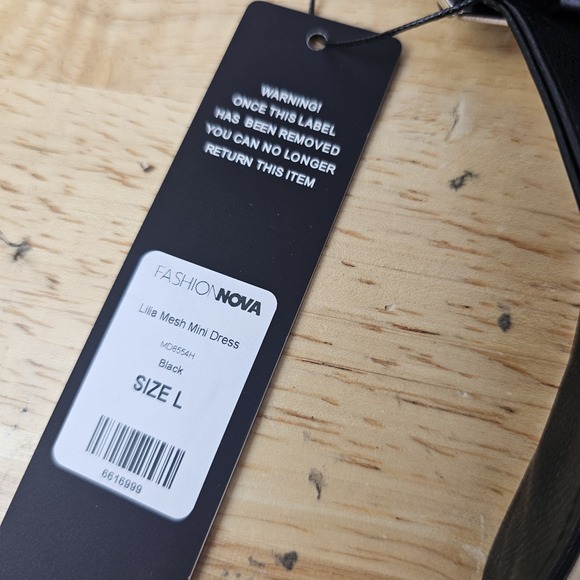 Fashion Nova Lilia Mesh Mini Dress Large Black Lace Up Ruched Curvy Sexy Gothic‎ - Picture 4 of 10